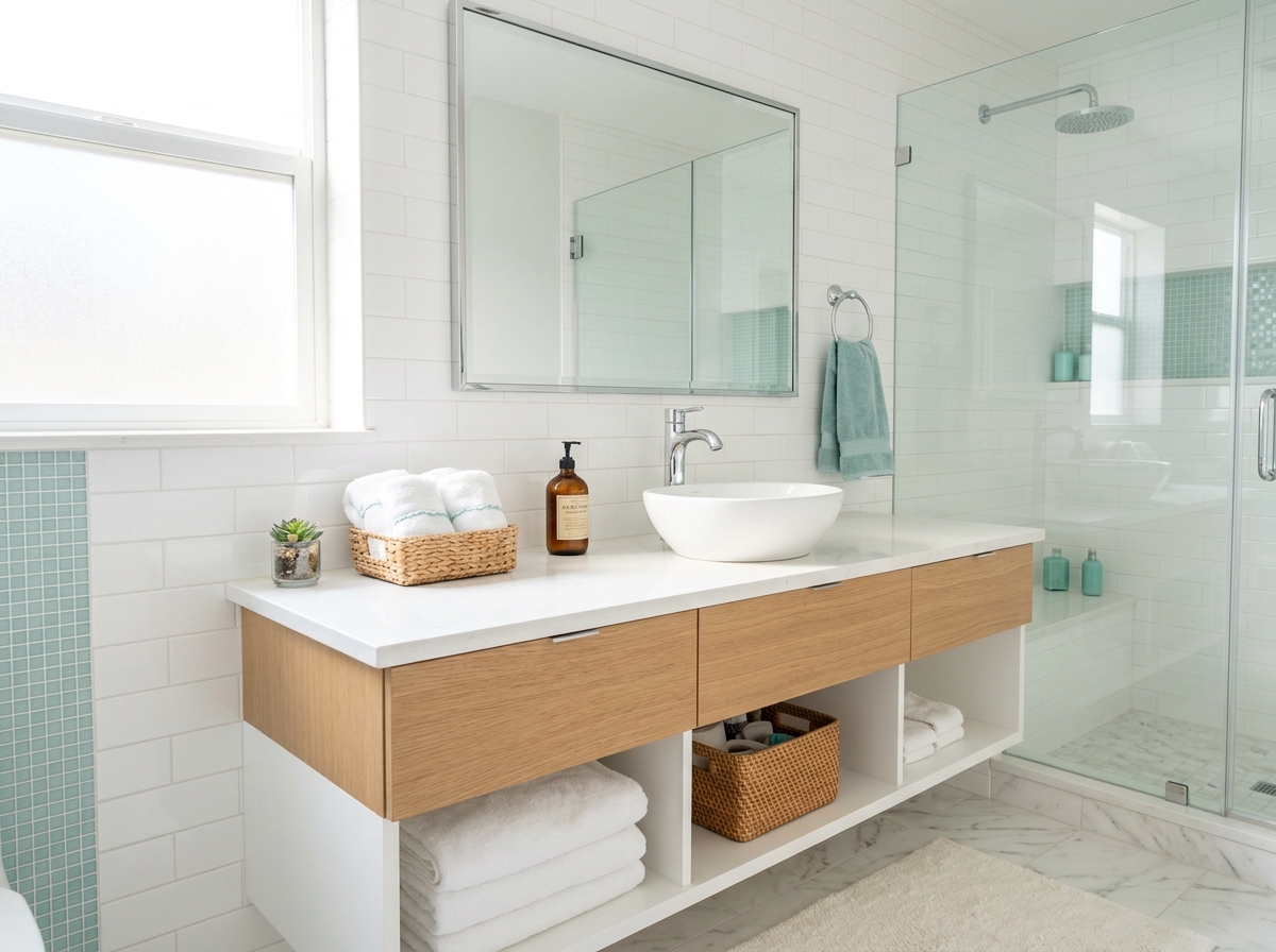 Clean bathroom